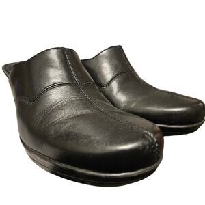 Womens Clarks Bendables Slide On Heel Black 7.5